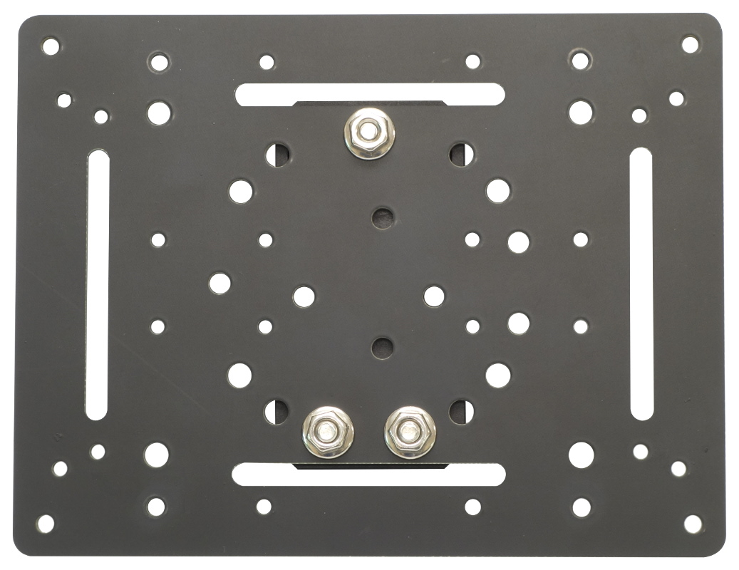 Mounting Plate - Top View With DIN Rail Mounting Clip